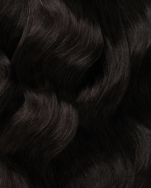 Weft Hair Extensions in Natural Black