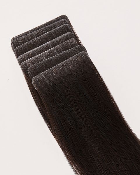 Seamless Tape Hair Extensions in Natural Black 