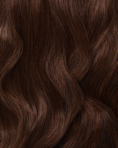Weft Hair Extensions in Darkest Brown