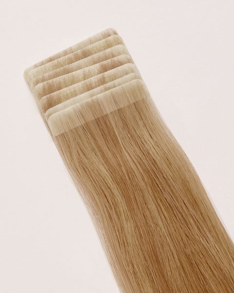 Seamless Tape Hair Extensions in Beach Blonde Highlights