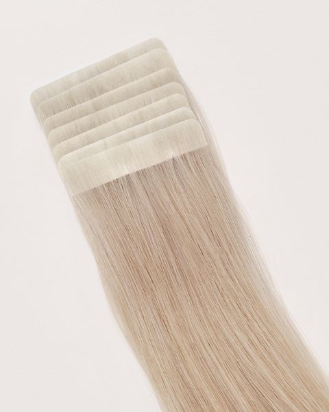 Seamless Tape Hair Extensions in Silver