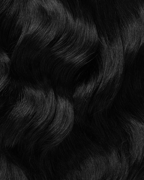 Weft Hair Extensions in Jet Black
