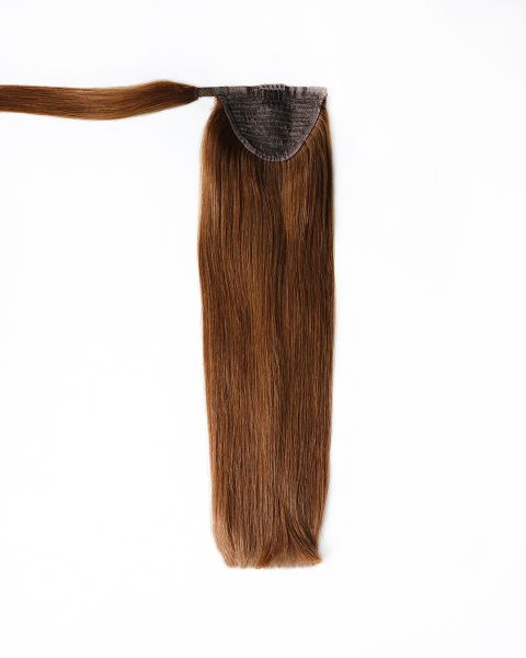 Ponytail Hair Extensions in Dark Brown